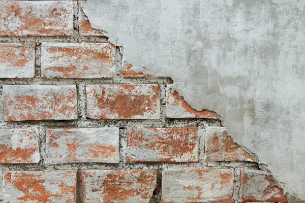 Cracked concreto tijolo parede fundo — Fotografia de Stock