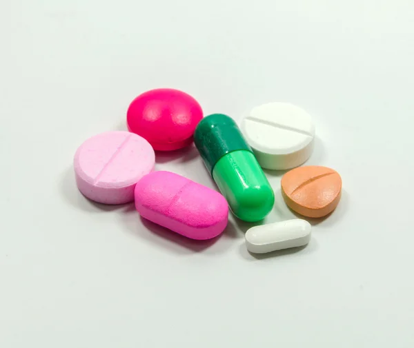 Various pills pile of medicine — Stock Photo, Image