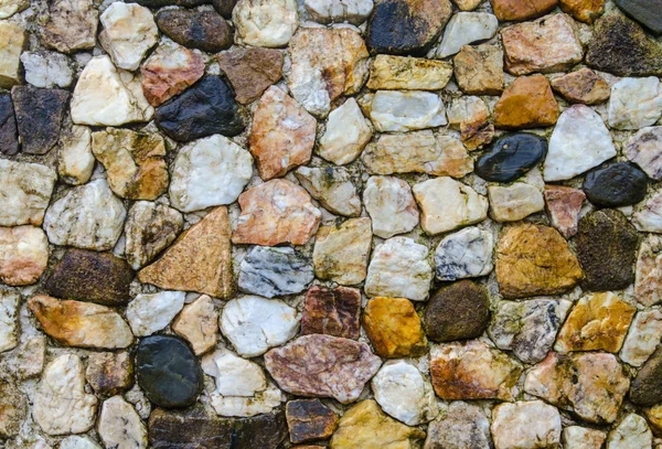 Steinwände mit Zement verputzt. — Stockfoto