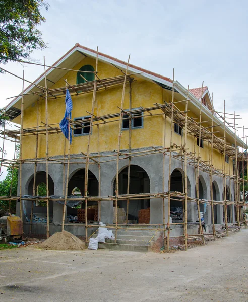 Будівництво будинку під будівництво — стокове фото