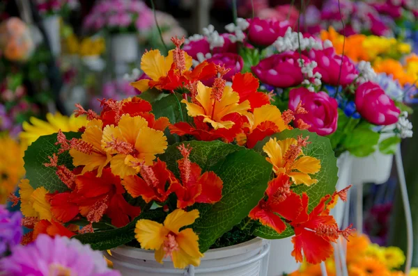 Flor de la tela, fondo floral —  Fotos de Stock