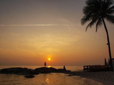 günbatımı plajı.