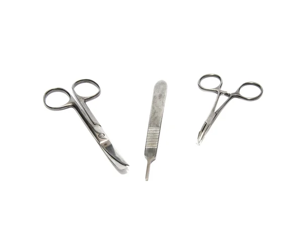 Medical Scissors over the white background — Stock Photo, Image