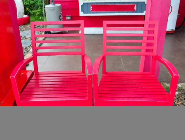 Dwa czerwony fotel — Zdjęcie stockowe