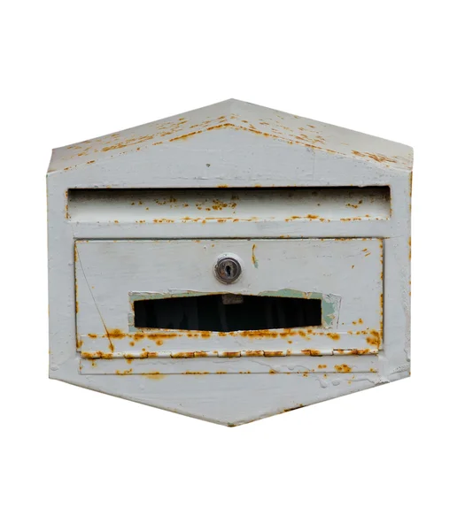 Mailbox at home on white background — Stock Photo, Image