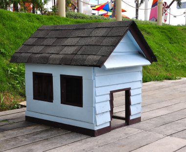 ahşap köpek evi