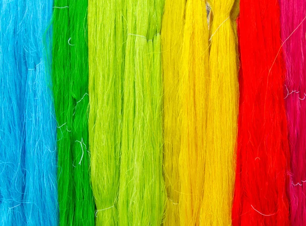 Raw silk thread for background — Stock Photo, Image