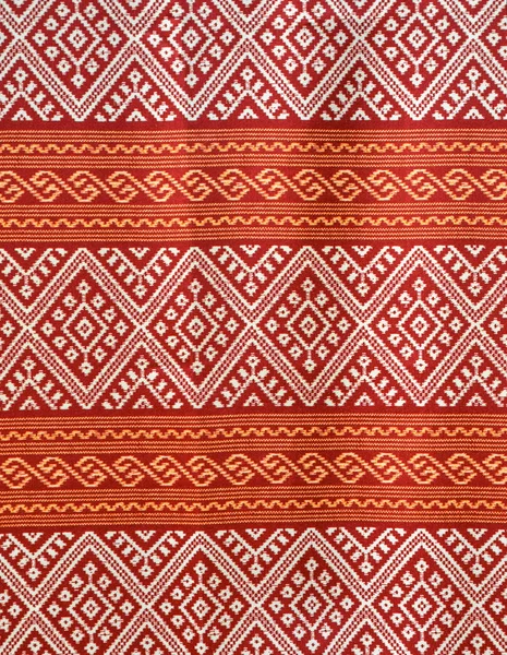 Patroon textuur thailand van inheemse doek — Stockfoto