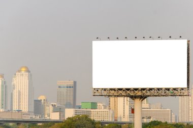 city view geçmişi olan büyük boş Pano