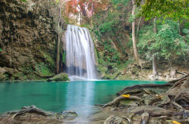 erawan şelale Milli Parkı, derin orman şelale, 