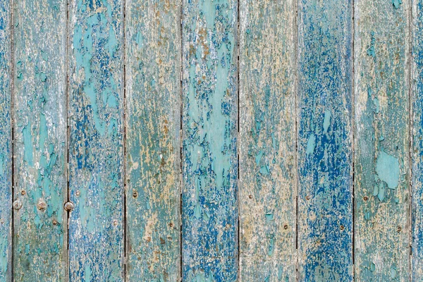 Wooden planks texture with cracked color paint for background — Stock Photo, Image