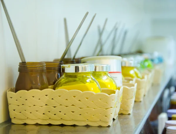 Ingredientes farmacêuticos em laboratório — Fotografia de Stock