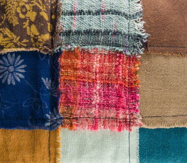 farklı renkli kumaş dokusu