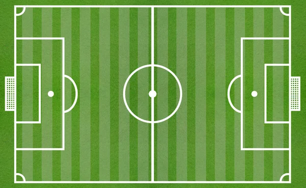 상위 뷰에서 녹색 축구장. — 스톡 사진