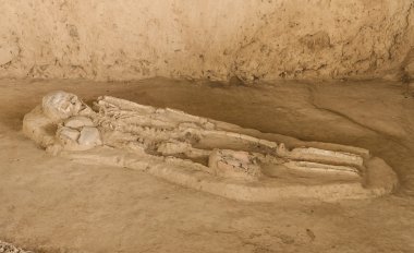 mezar mezar iskelet insan kemikleri