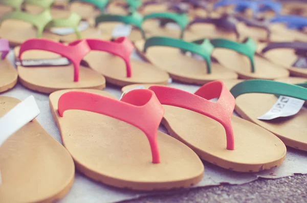 Flip-Flop Sandalen im Retro-Stil — Stockfoto