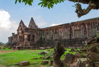 champasak laos, unesco dünya seyahatine Güney WAT phu kalede