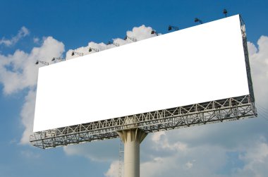 Boş ilan panosu yeni reklam için hazır.