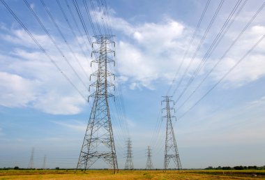yüksek gerilim kule, elektrik yapmak için güç istasyonu