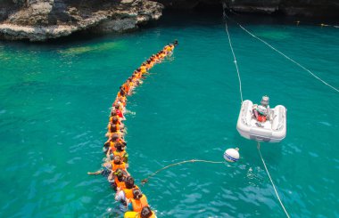 Trang, Tayland - 11 Haziran: Zümrüt Mağara ya da hamile mağara Haziran 