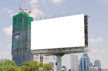 city view geçmişi olan yolda büyük boş Pano