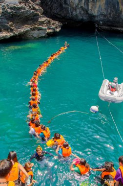 Trang, Tayland - 11 Haziran: Zümrüt Mağara ya da hamile mağara Haziran 