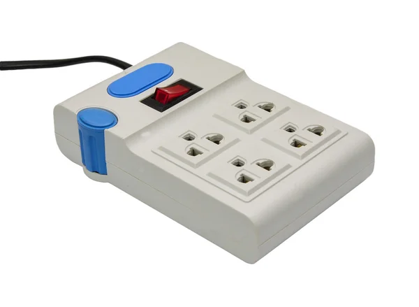 Electrical power plug isolated on white background — Stock Photo, Image