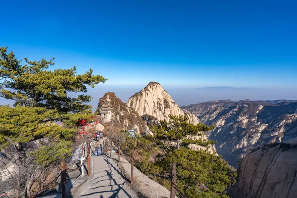 Hora Huashan Číně Provincie Shaanxi Jedna Svatých Hor — Stock fotografie