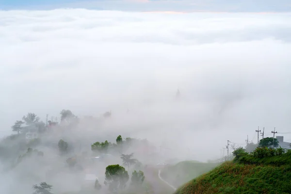 Красивый Ландшафт Горы Тумане Khao Kho Phetchabun Таиланде Точка Зрения — стоковое фото