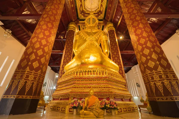 Starověká Socha Buddhy Starožitném Ubosot Chrámu Thajsko — Stock fotografie