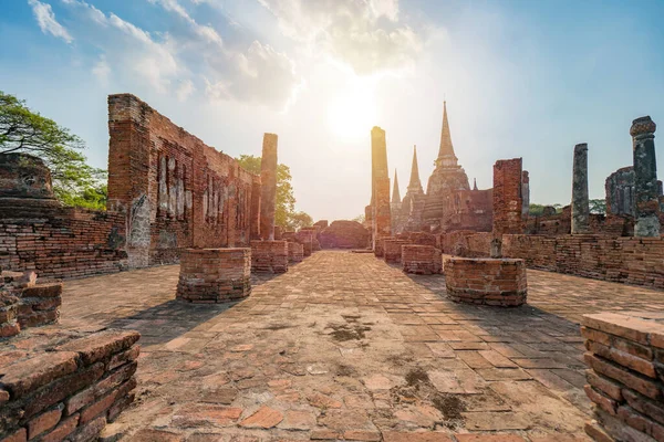 Ancient Temple Ayutthaya Thailand Temple Site Old Royal Palace Ancient — Stock Photo, Image