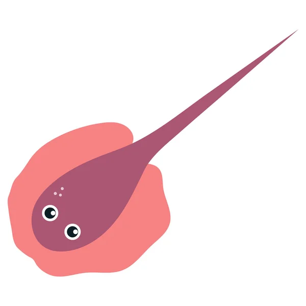Красива мультяшна ілюстрація з різнокольоровими морськими тваринами рожевий струн на білому тлі для дизайну друку. Дитяча графіка . — стоковий вектор