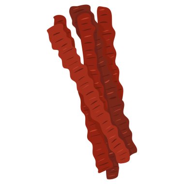 Kurutulmuş etli çizgi film çizimi. Vektör el çizimi grafiksel.