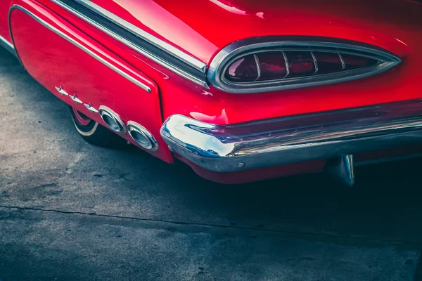 Vintage Klassieke Auto Een Kleurrijke Straat Van Oude Stad Reizen — Stockfoto