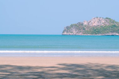 Panorama ufuk manzaraları Sakin deniz mavi okyanus gökyüzü
