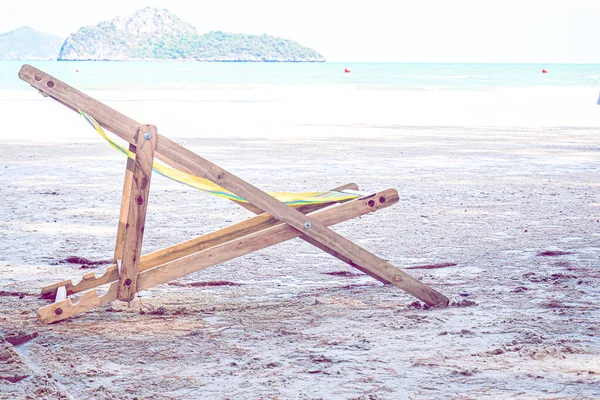Strandkörbe Der Küste Sandstrand Sommer Reiseurlaub Entspannen Auf Natur Landschaft — Stockfoto