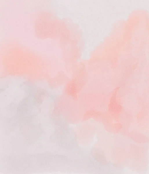 Sugar Cotton Pink Clouds Background Glamour Fairytale Backdrop Watercolor Style — 스톡 사진
