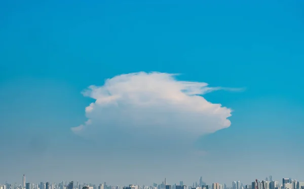 Stadsgezicht Panoramisch Uitzicht Horizonlijn Met Gebouwen Natuur Landschap Met Stad — Stockfoto