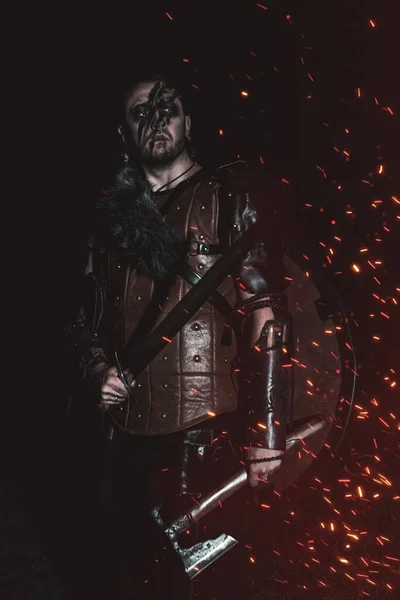 Viking Night Battle Dress — Stock Photo, Image