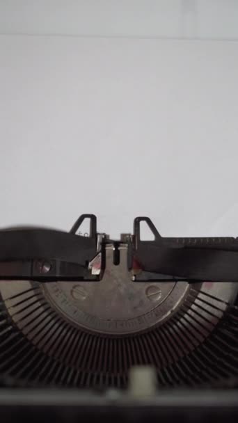 To be continued typed words on a vintage typewriter — Video