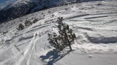 Arka ülke snowboard bakış açısı