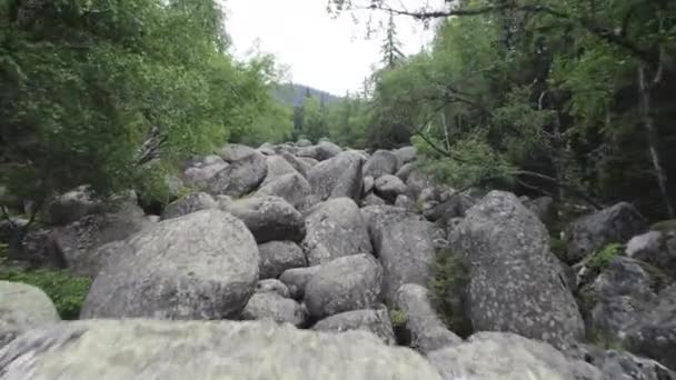 Fpv Low Flying Vitosha Mountain Stone River Sofia Bulgaria High — Stock video