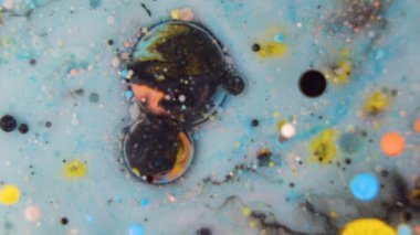 multy colored ink floating background texture science . High quality 4k footage