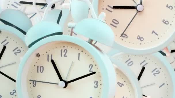 Alarm Clock Transition Pop Animation Black Isolated Background High Quality — Video
