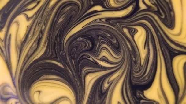 Colorful Paint Drops Mixing Water Ink Swirling Underwater Liquid Paint — Stock videók