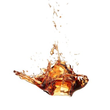 şekil, sıvı abstract, buzlu çay beyaz zemin üzerine izole