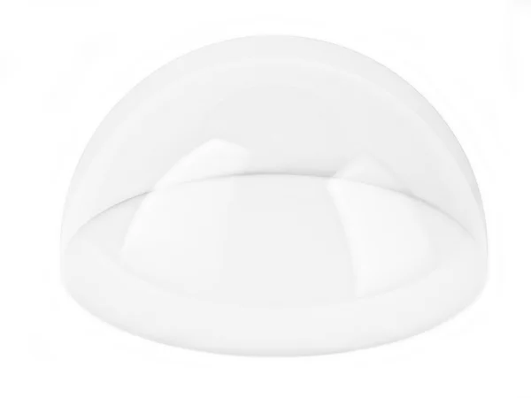 Cupola 3D trasparente isolata su sfondo bianco , — Foto Stock