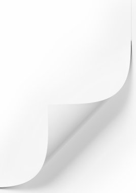 Beyaz arka plan ile boş kağıt levha