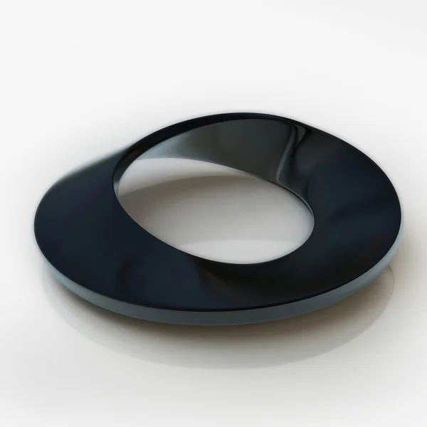 Mobius Curve Black — Stock Photo, Image