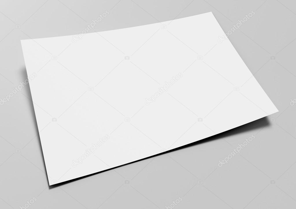 Blank paper on gray background - Blank Card